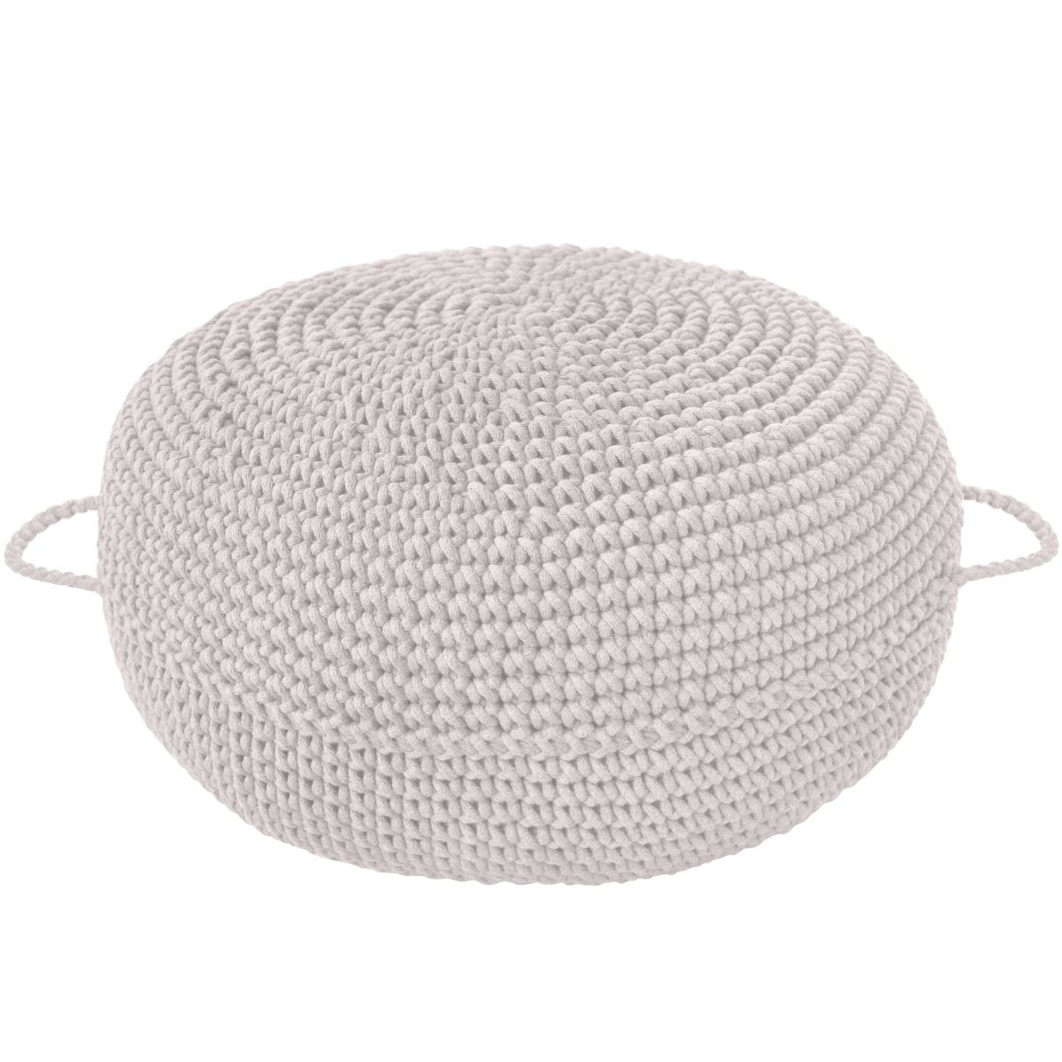 Crochet ottoman | OATMEAL - Zuri House