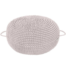 Crochet ottoman | OATMEAL - Zuri House