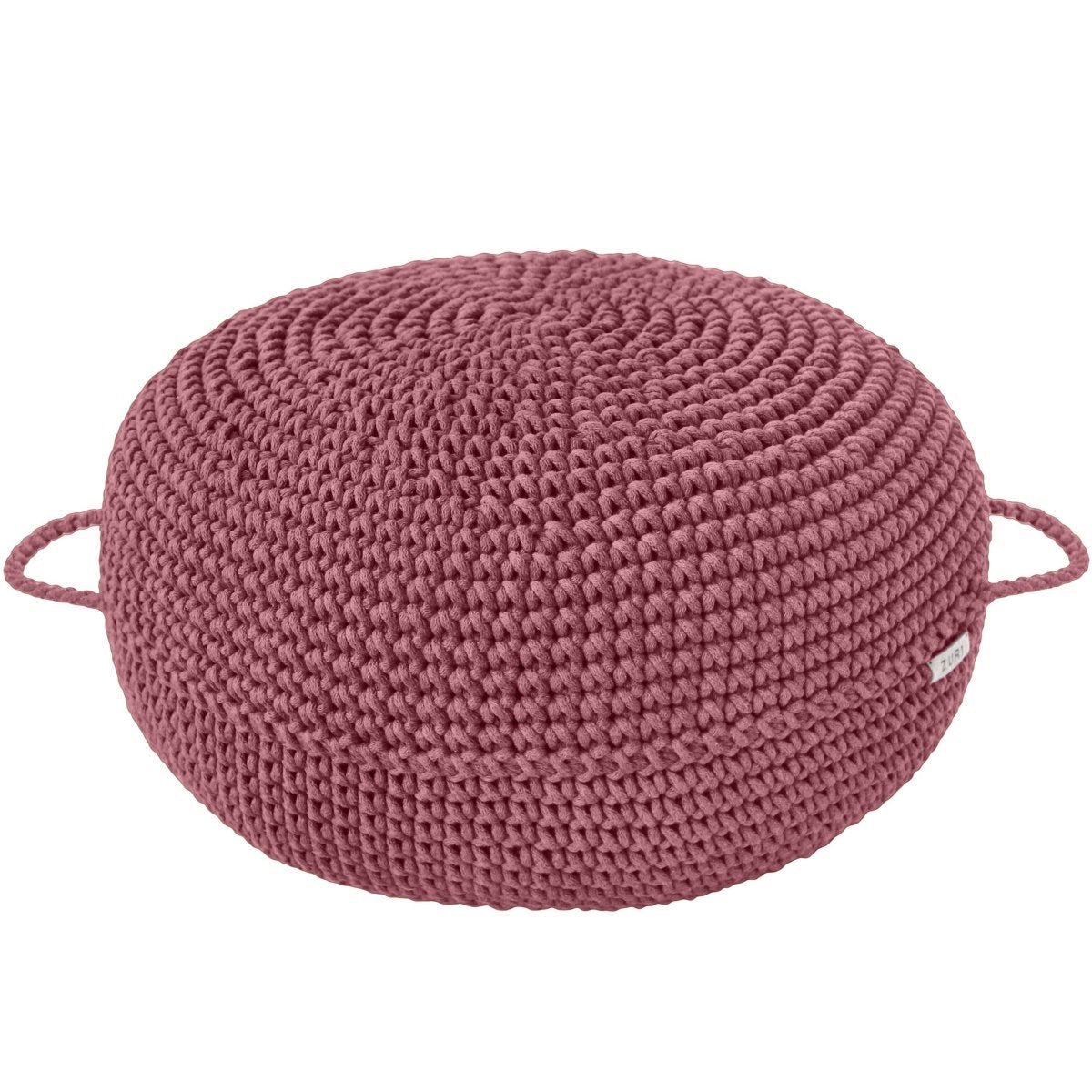 Crochet ottoman | OLD ROSE - Zuri House