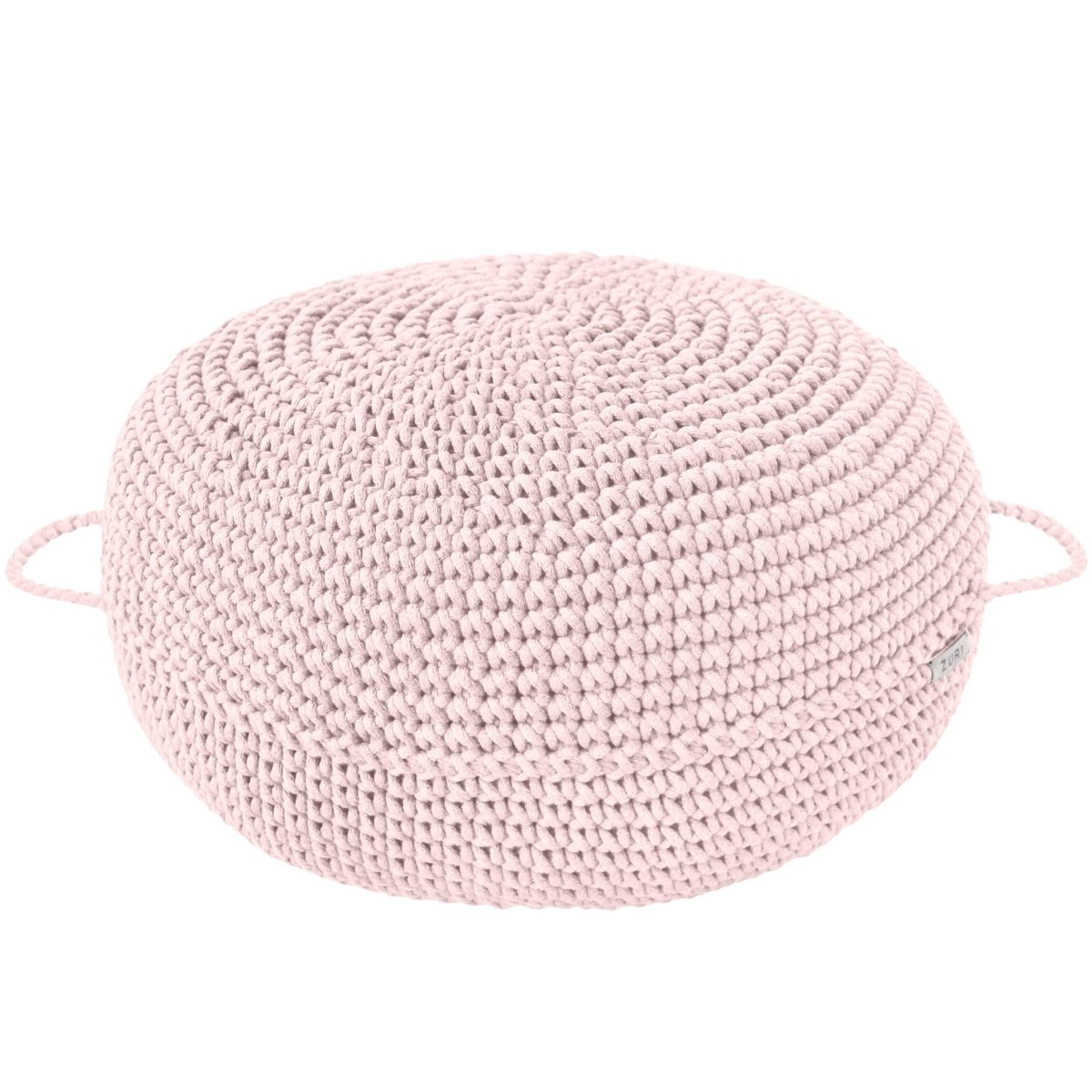 Crochet ottoman | PALE PINK - Zuri House