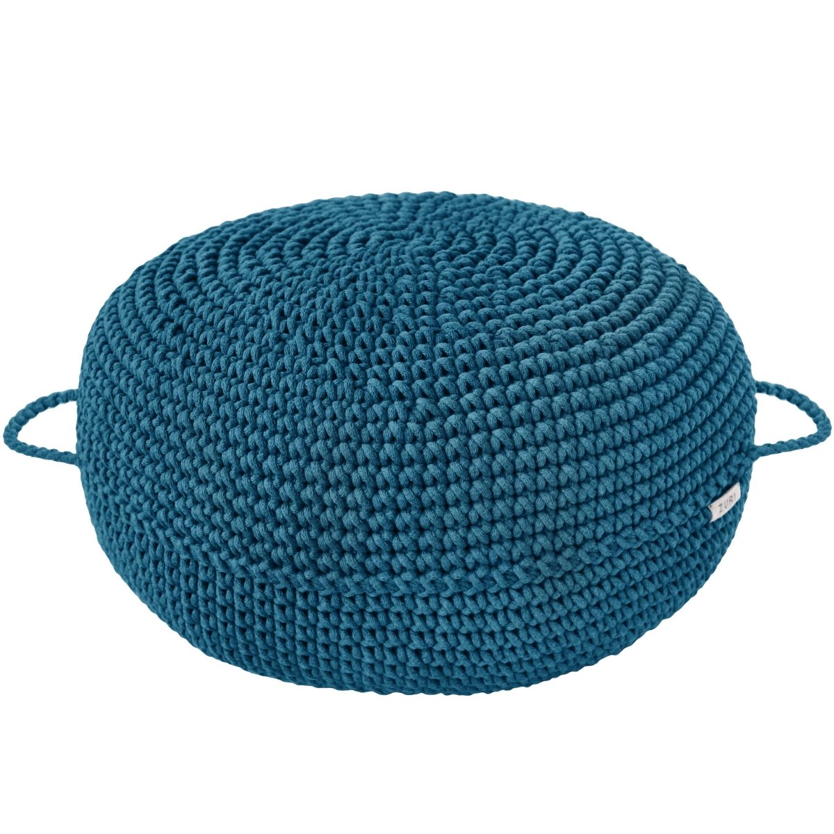 Crochet ottoman | PETROL - Zuri House