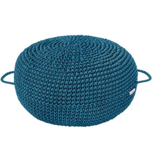 Crochet ottoman | PETROL - Zuri House