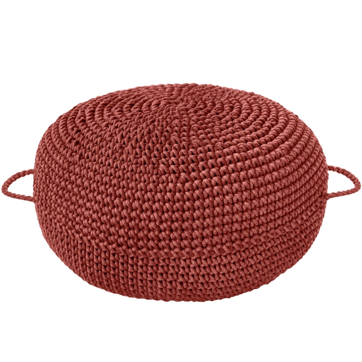 Crochet ottoman | TERRACOTTA - Zuri House