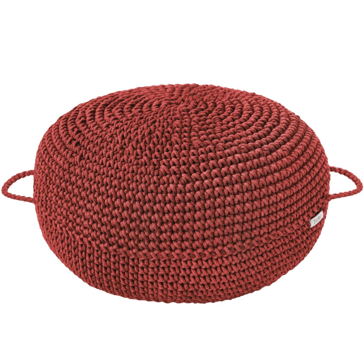 Crochet ottoman | TERRACOTTA - Zuri House