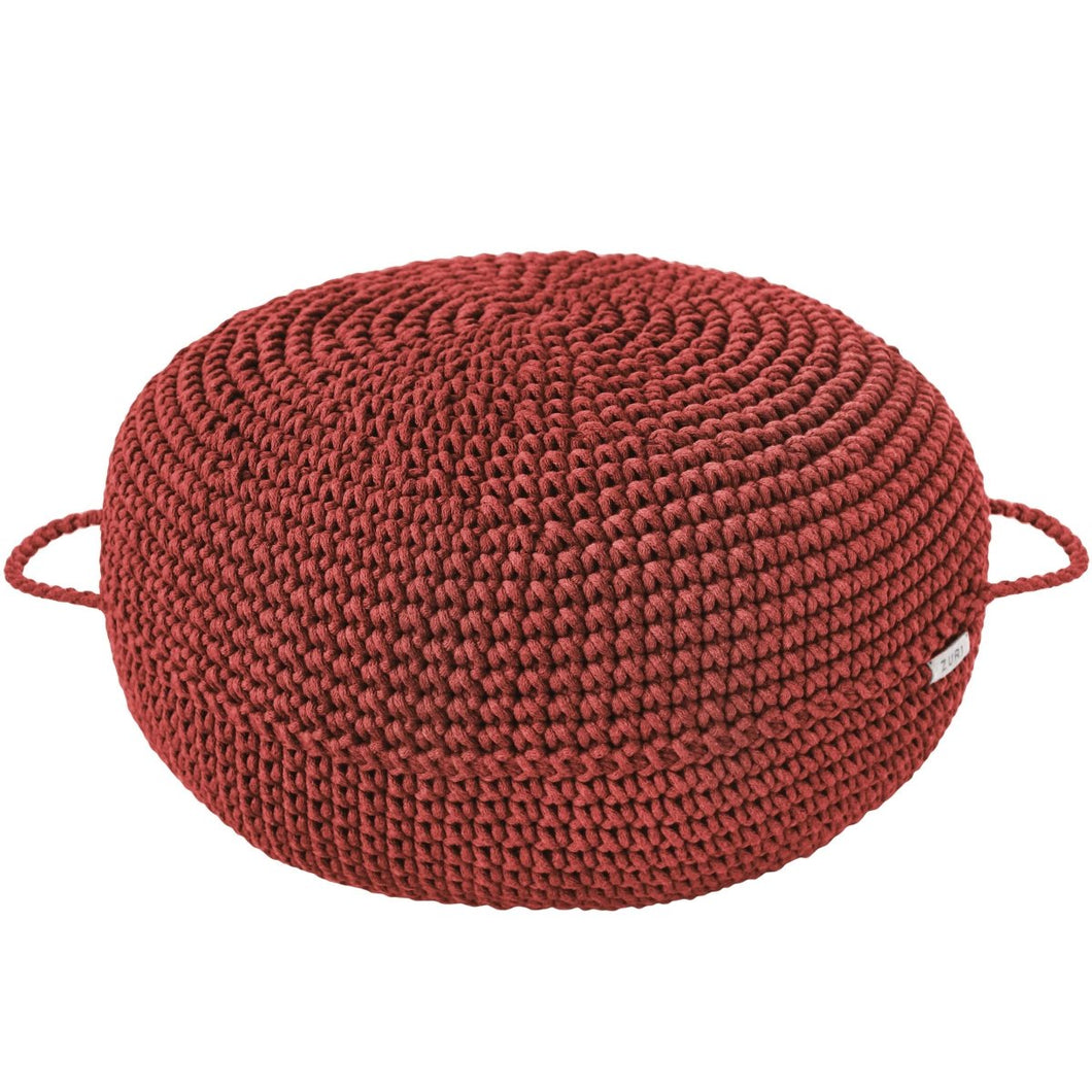 Crochet ottoman | TERRACOTTA - Zuri House