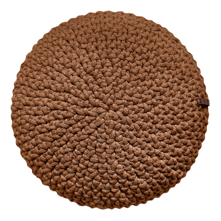 Crochet round cushion | CINNAMON - Zuri House