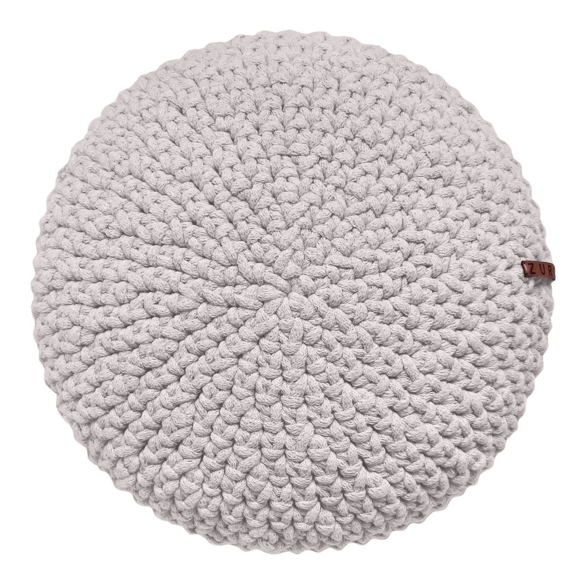 Crochet round cushion | OATMEAL - Zuri House