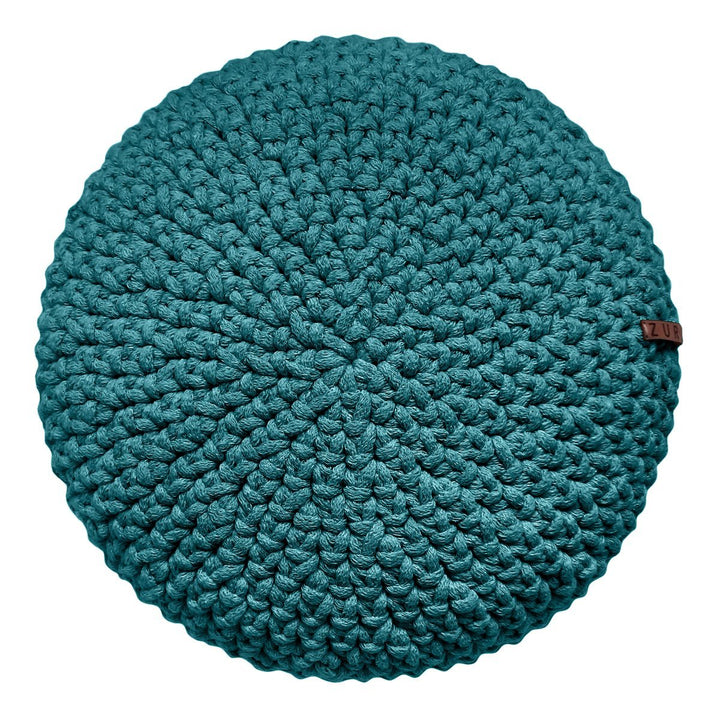 Crochet round cushion | OCEAN - Zuri House