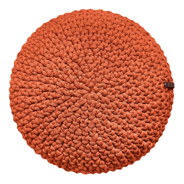 Crochet round cushion | PUMPKIN - Zuri House