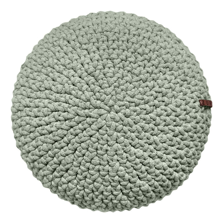 Crochet round cushion | SAGE - Zuri House