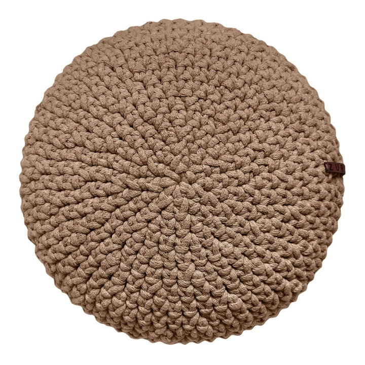Crochet round cushion | TOFFEE - Zuri House