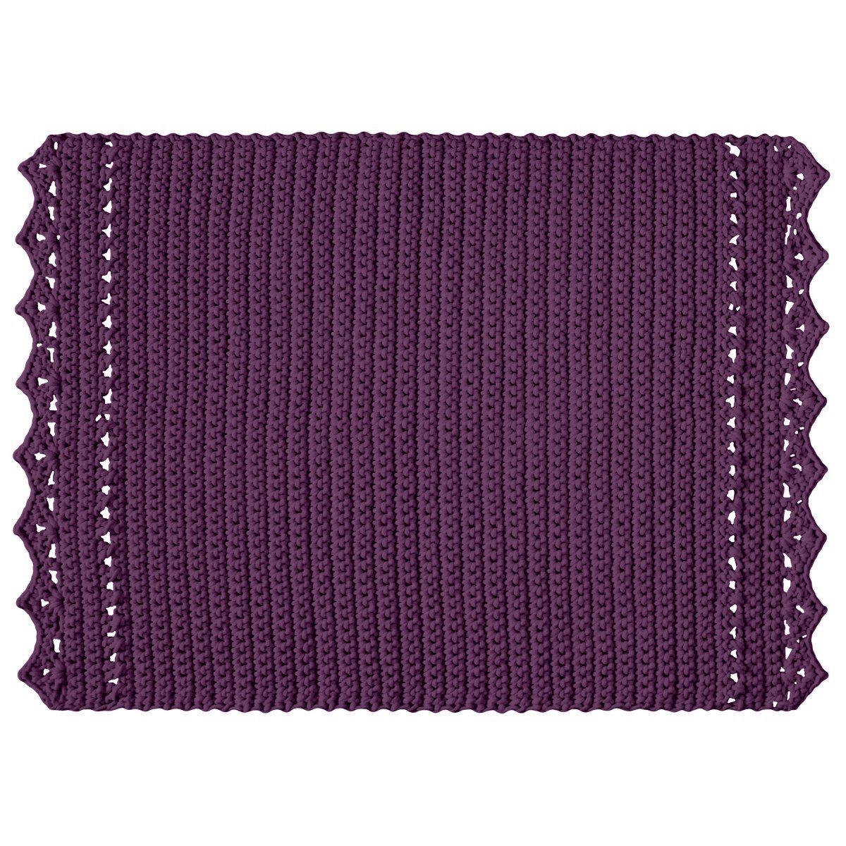 CROCHET RUG LINA | AUBERGINE - Zuri House
