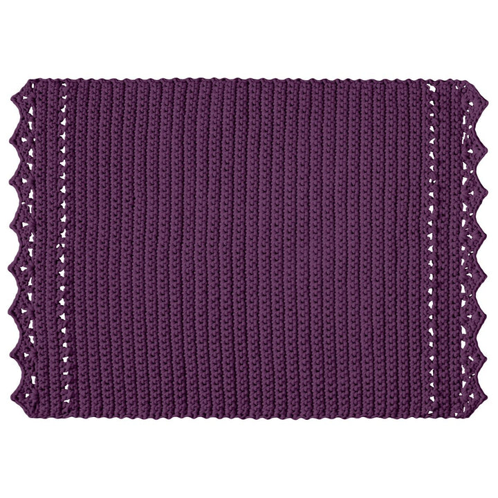 CROCHET RUG LINA | AUBERGINE - Zuri House
