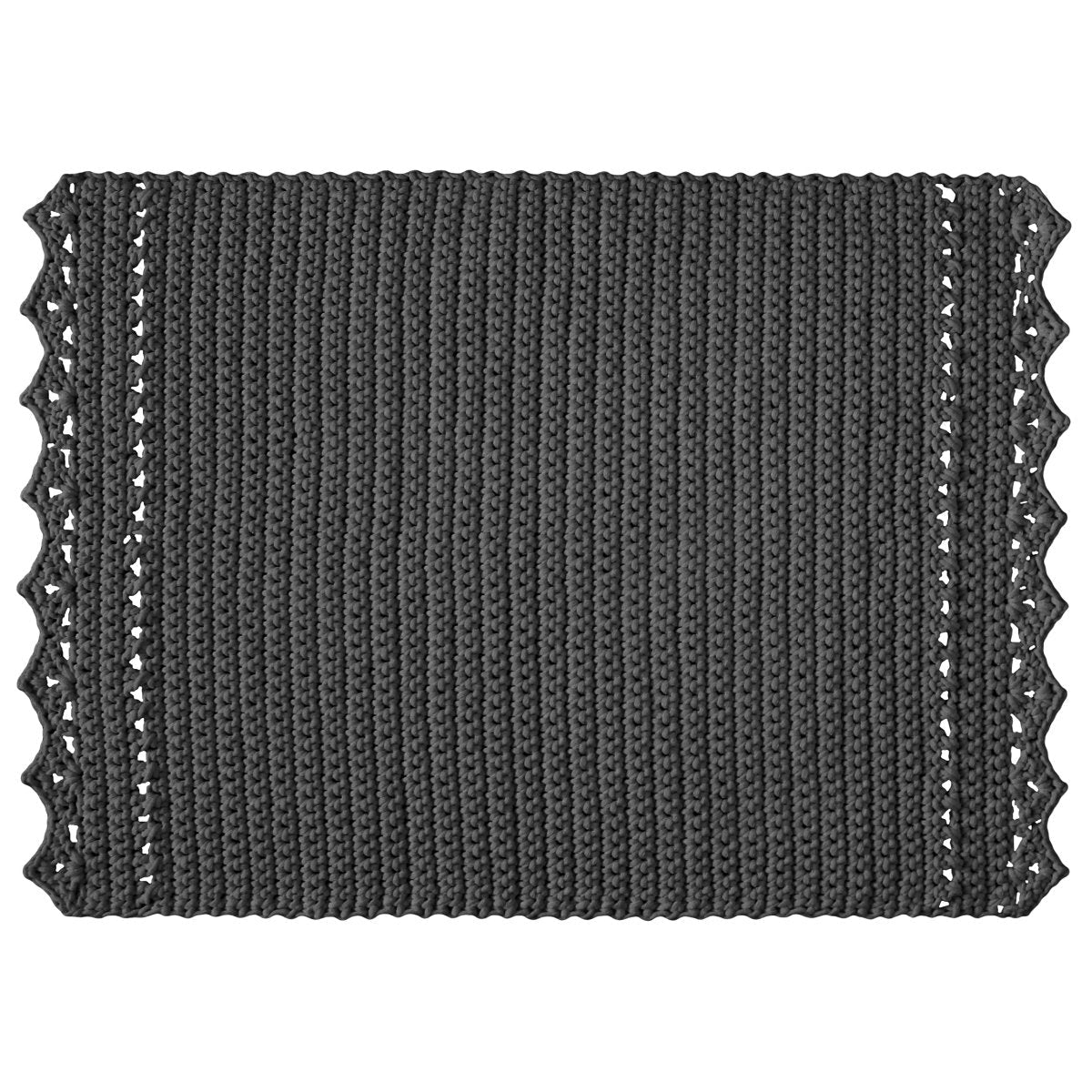 CROCHET RUG LINA | CHARCOAL - Zuri House