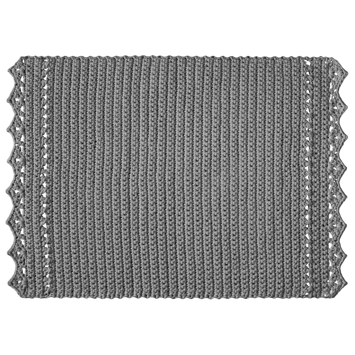 CROCHET RUG LINA | DARK GREY - Zuri House