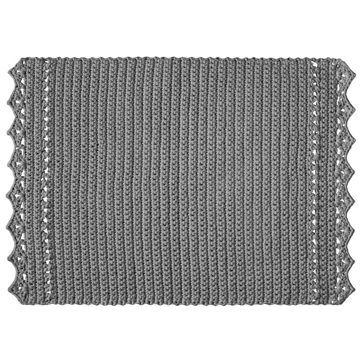 CROCHET RUG LINA | DARK GREY - Zuri House