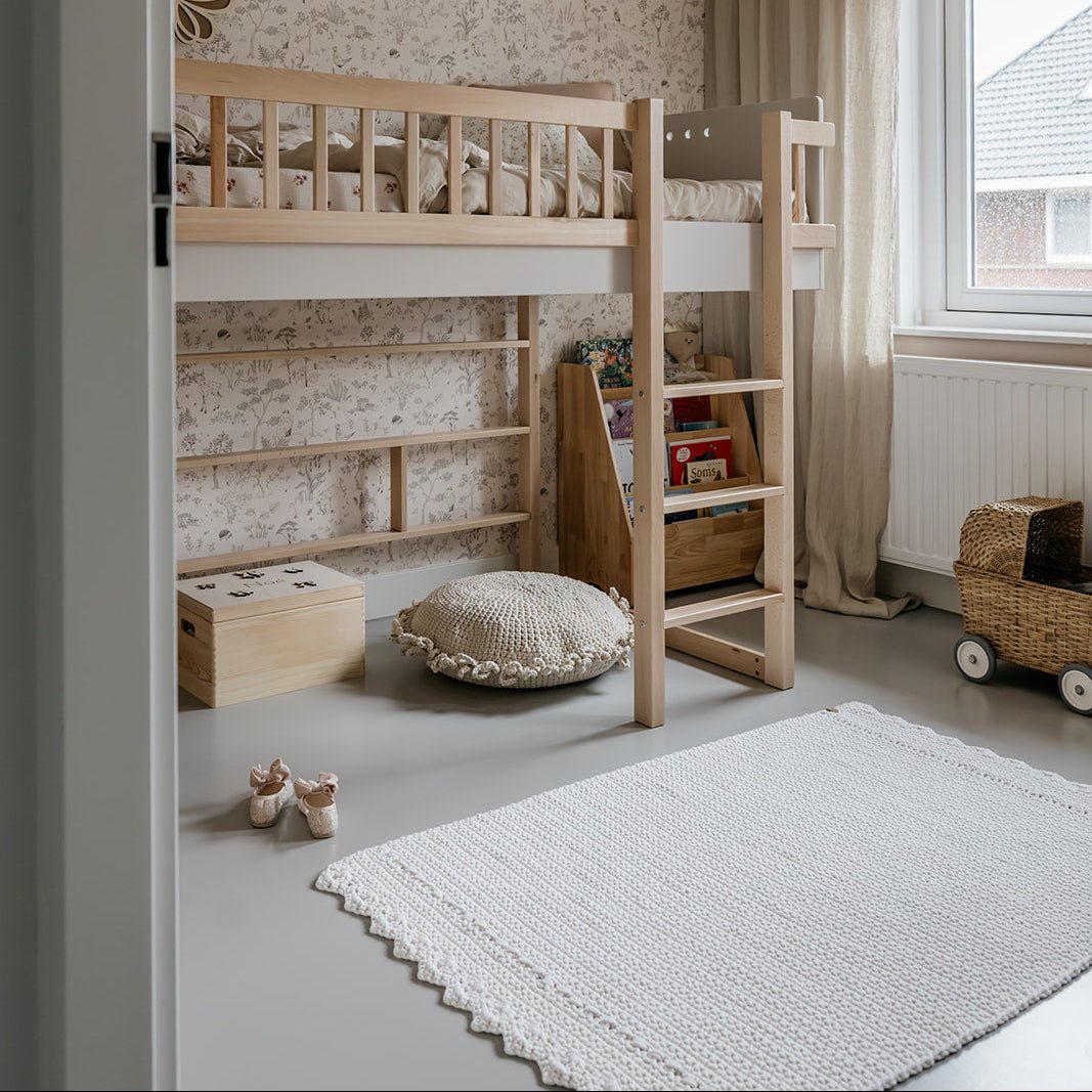 CROCHET RUG LINA | IVORY - Zuri House