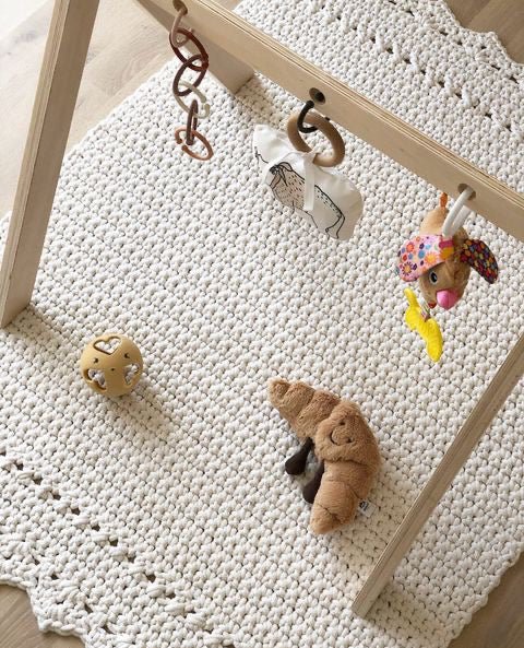 CROCHET RUG LINA | IVORY - Zuri House
