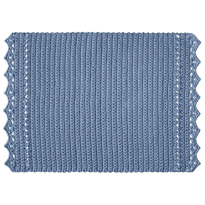 CROCHET RUG LINA | LIGHT DENIM - Zuri House
