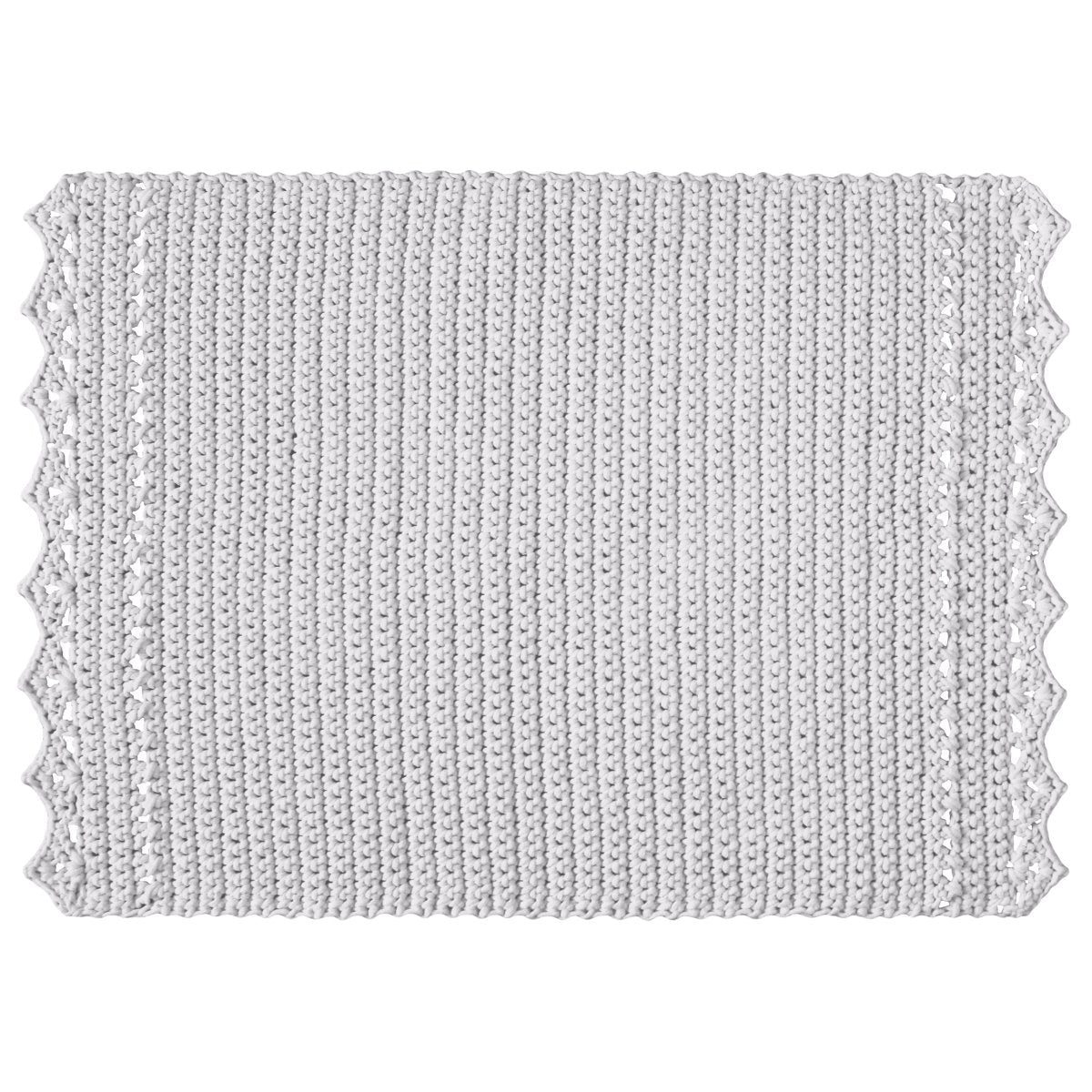 CROCHET RUG LINA | LIGHT GREY - Zuri House