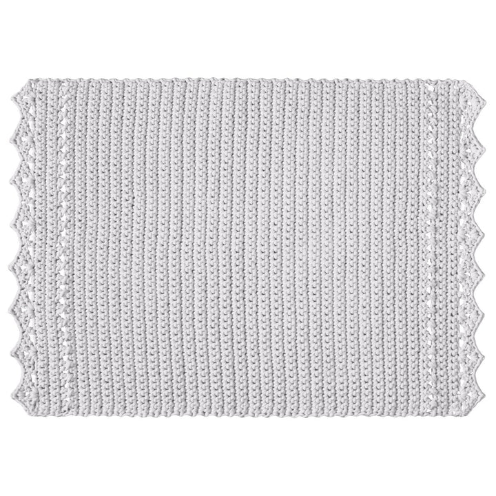 CROCHET RUG LINA | LIGHT GREY - Zuri House