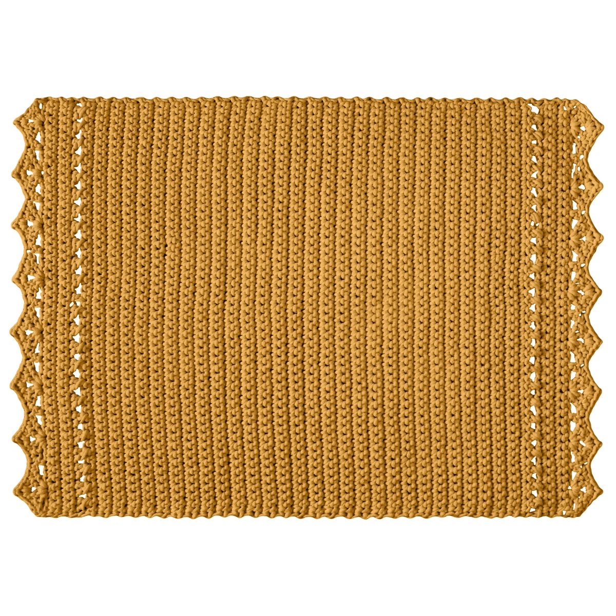 CROCHET RUG LINA | MUSTARD - Zuri House