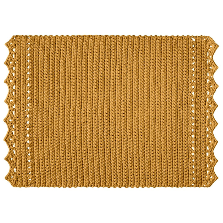CROCHET RUG LINA | MUSTARD - Zuri House