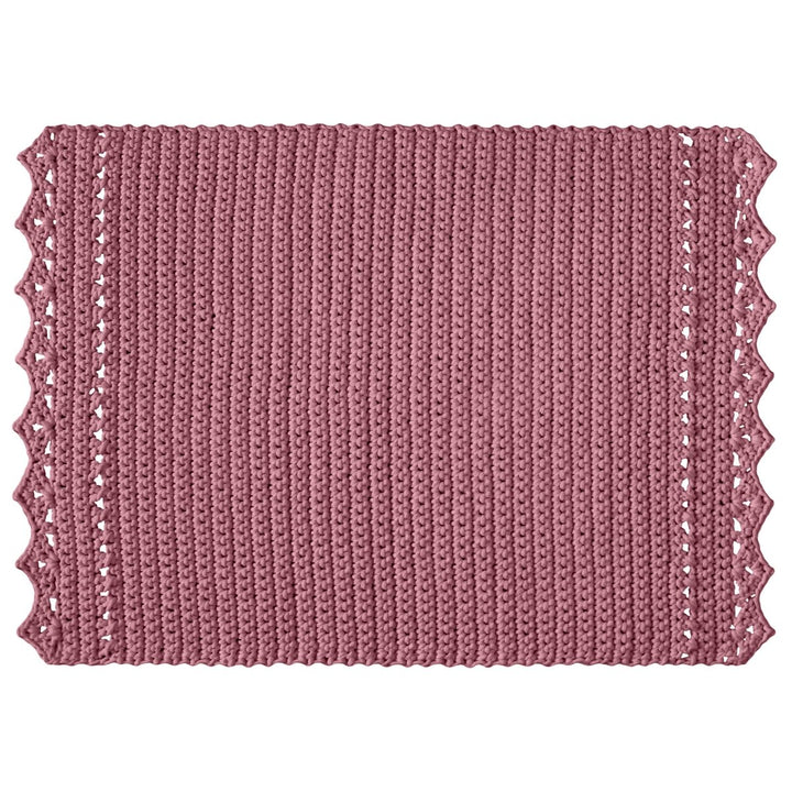 CROCHET RUG LINA | OLD ROSE - Zuri House