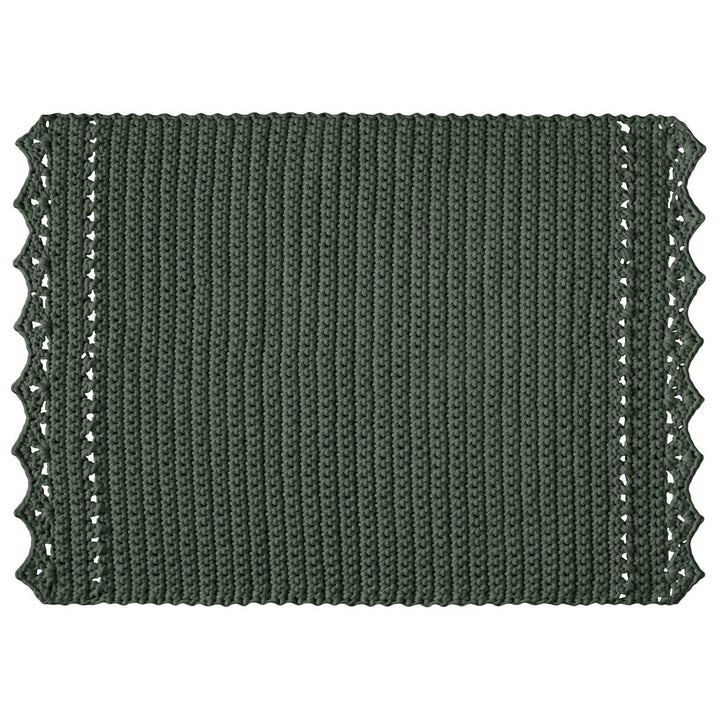 CROCHET RUG LINA | OLIVE GREEN - Zuri House