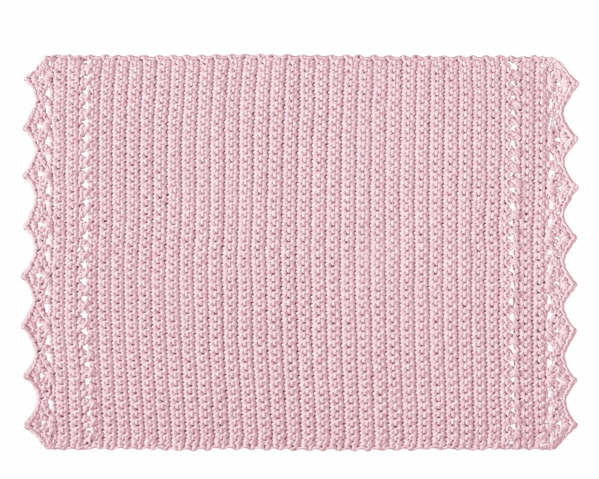 CROCHET RUG LINA | POWDER PINK - Zuri House