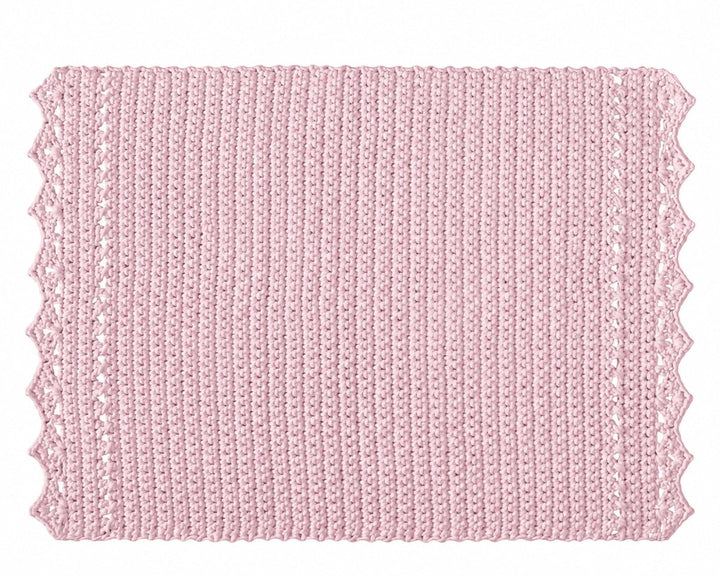 CROCHET RUG LINA | POWDER PINK - Zuri House