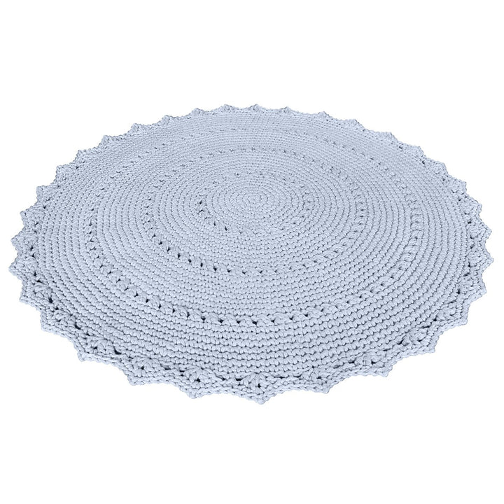 Crochet rug MANDALA | BABY BLUE - Zuri House