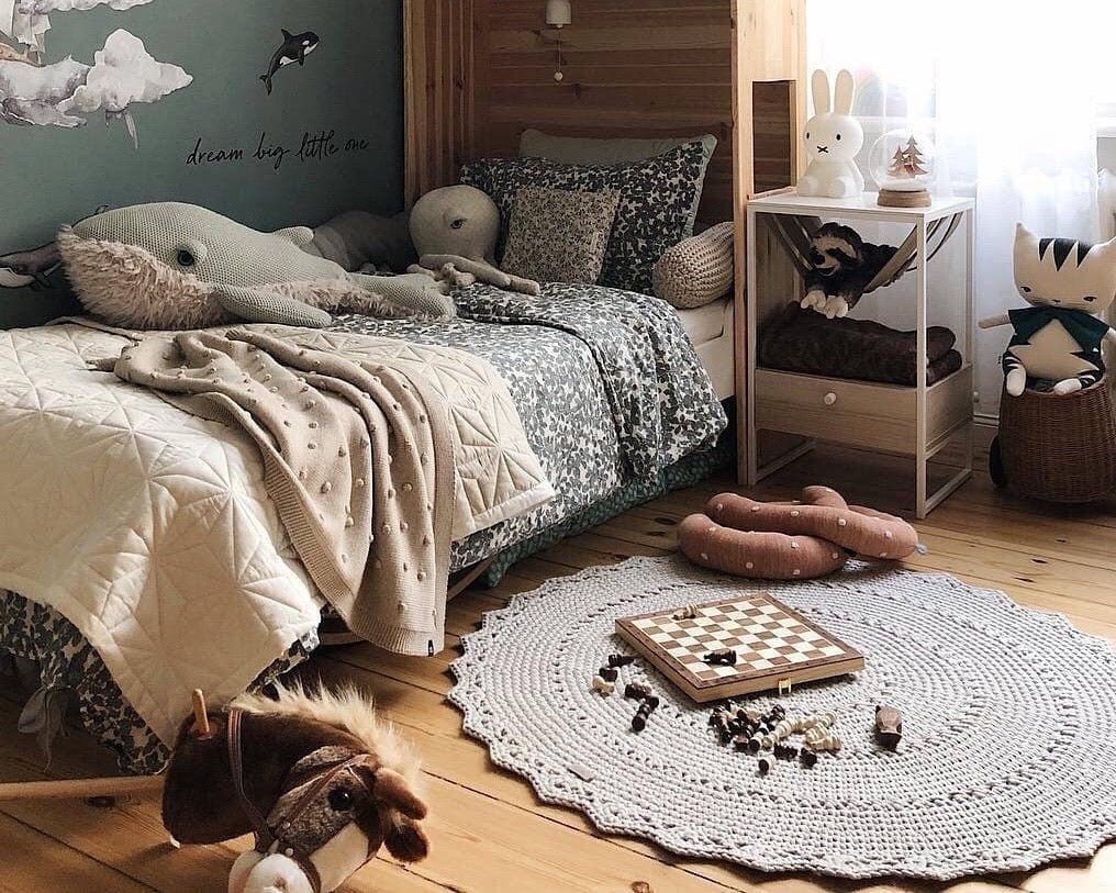 Crochet rug MANDALA | BEIGE - Zuri House