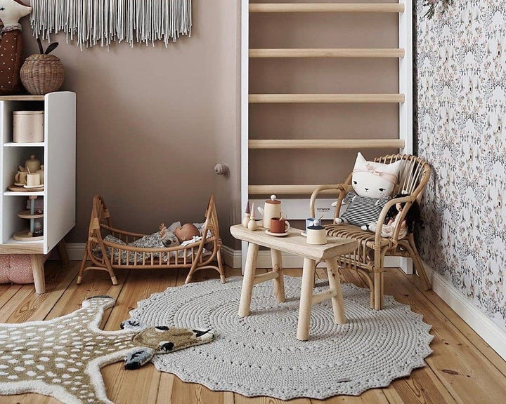 Crochet rug MANDALA | BEIGE - Zuri House