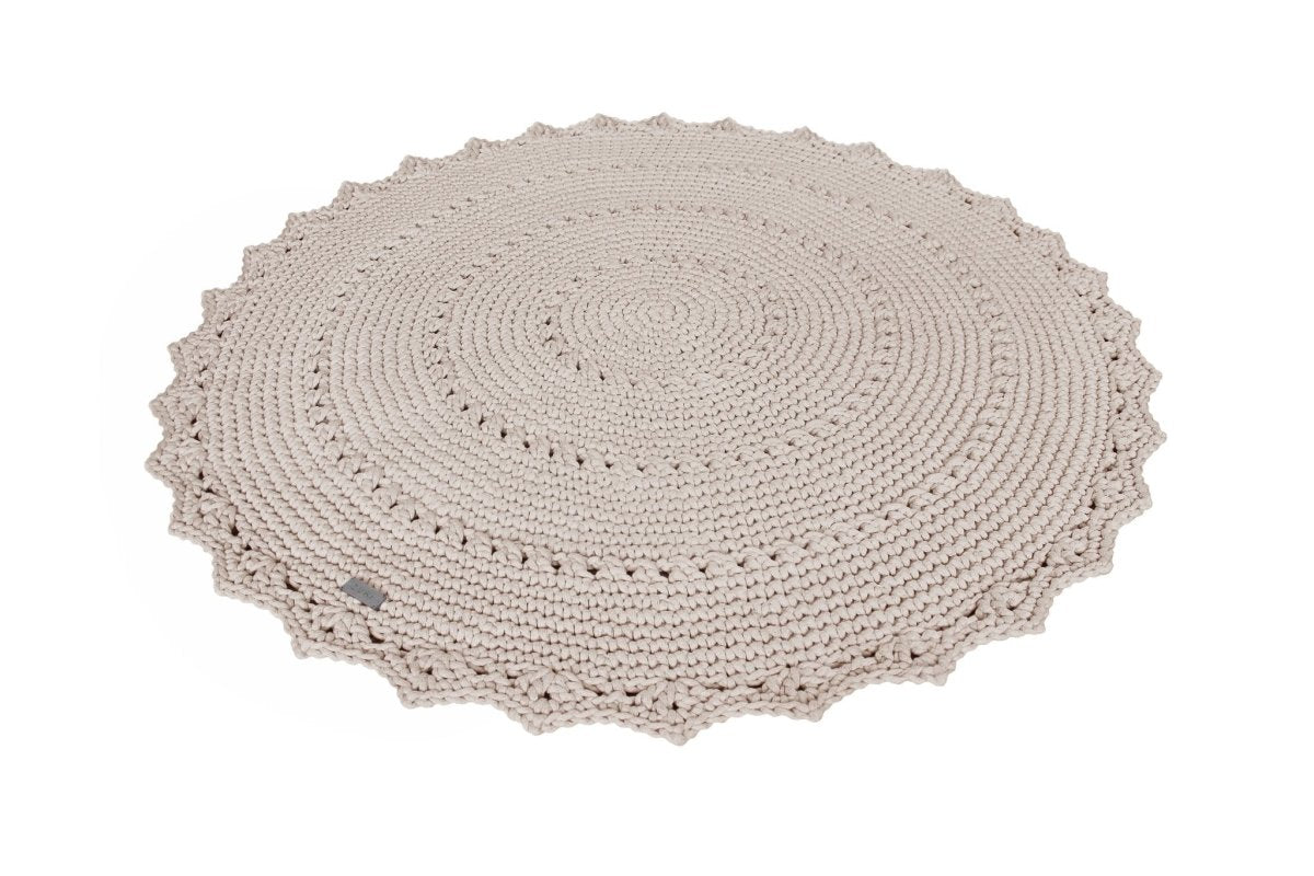 Crochet rug MANDALA | BEIGE | R2G - Zuri House
