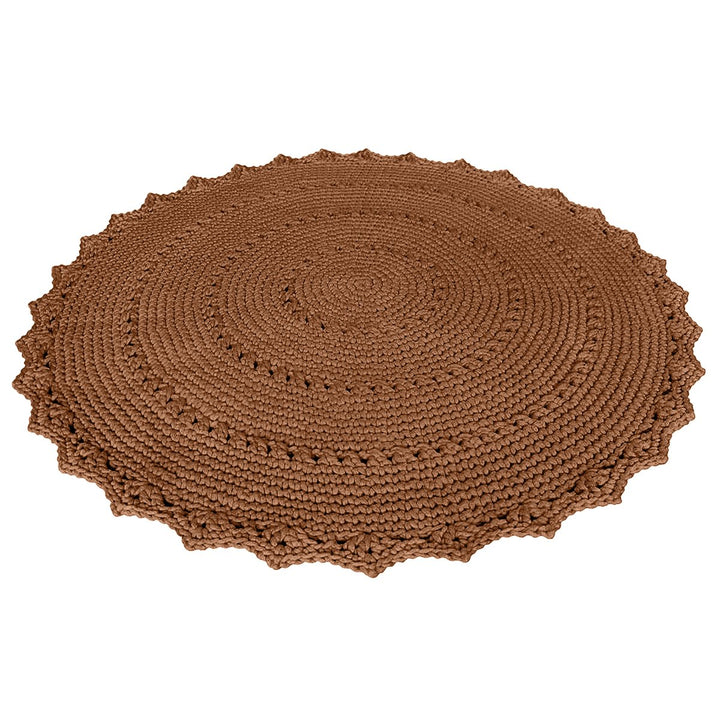 Crochet rug MANDALA | CINNAMON - Zuri House