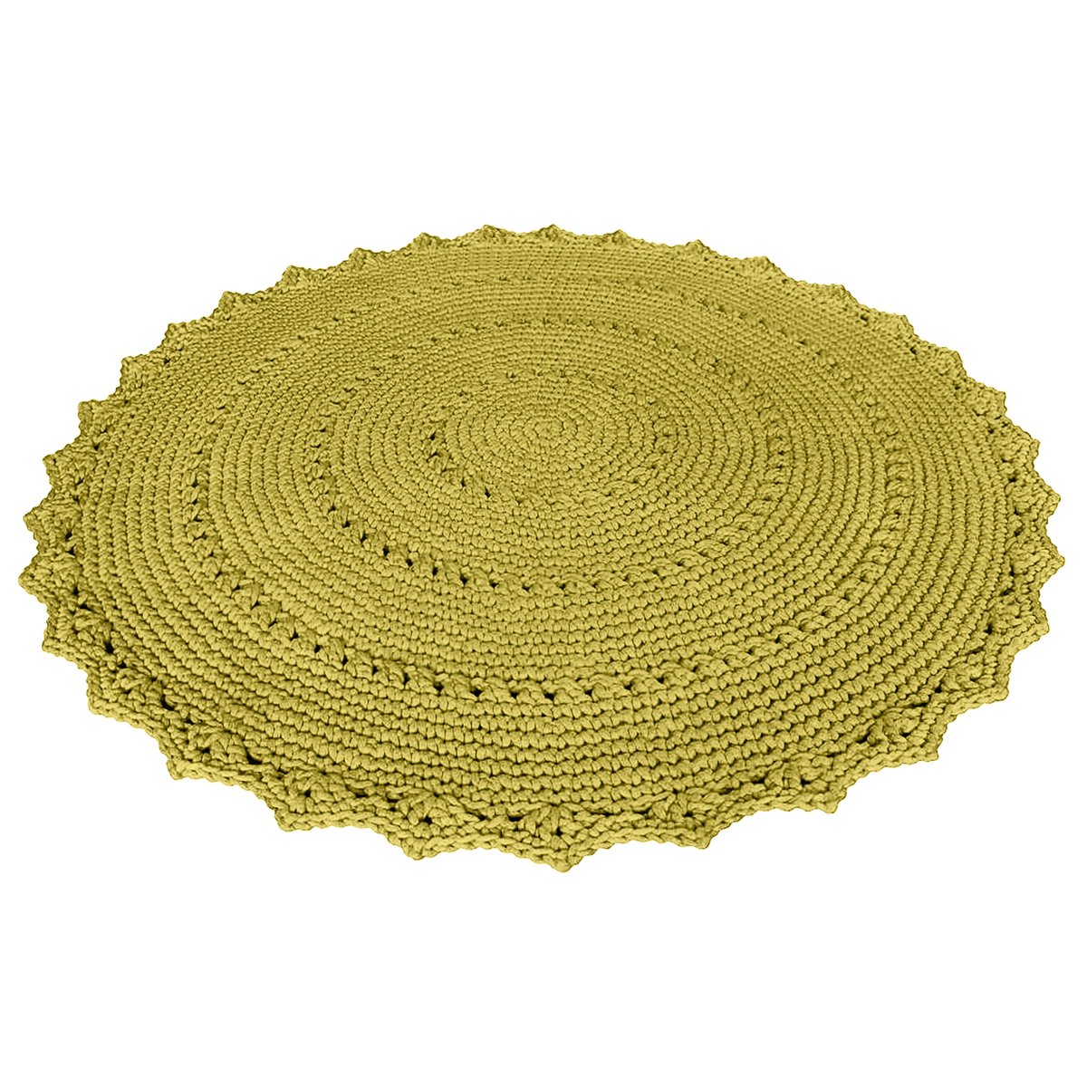 Crochet rug MANDALA | GOLDEN KIWI - Zuri House