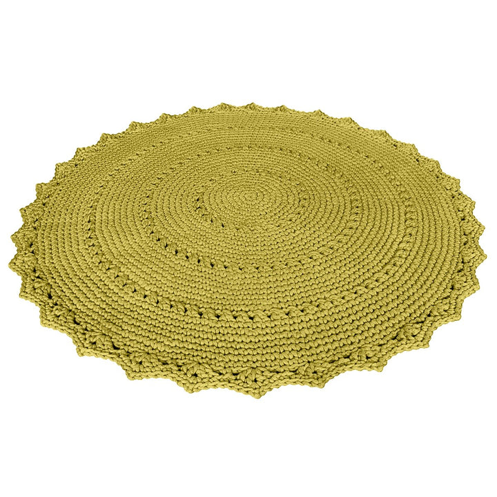 Crochet rug MANDALA | GOLDEN KIWI - Zuri House