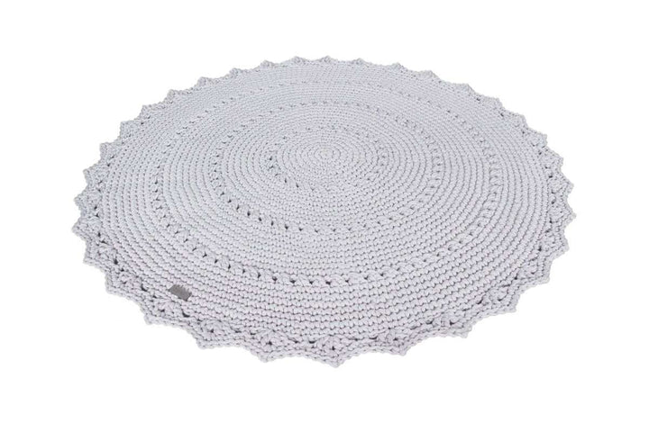 Crochet rug MANDALA | LIGHT GREY | R2G - Zuri House