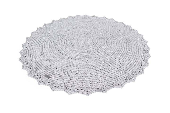 Crochet rug MANDALA | LIGHT GREY | R2G - Zuri House