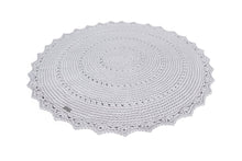 Crochet rug MANDALA | LIGHT GREY | R2G - Zuri House