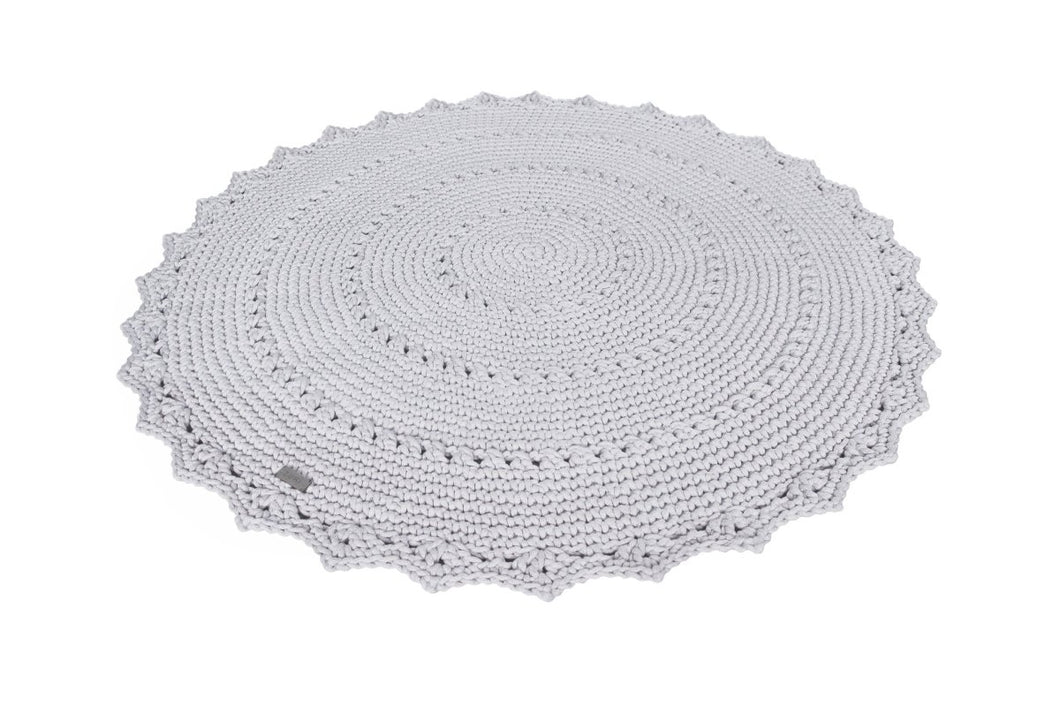 Crochet rug MANDALA | LIGHT GREY | R2G - Zuri House