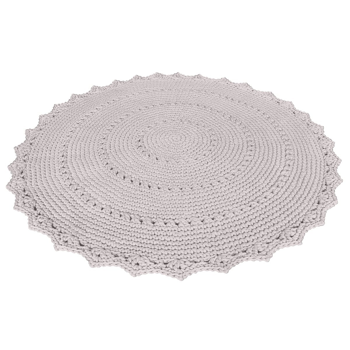 Crochet rug MANDALA | OATMEAL - Zuri House