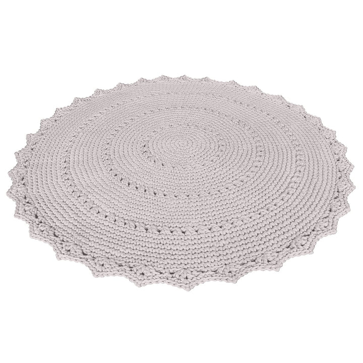 Crochet rug MANDALA | OATMEAL - Zuri House