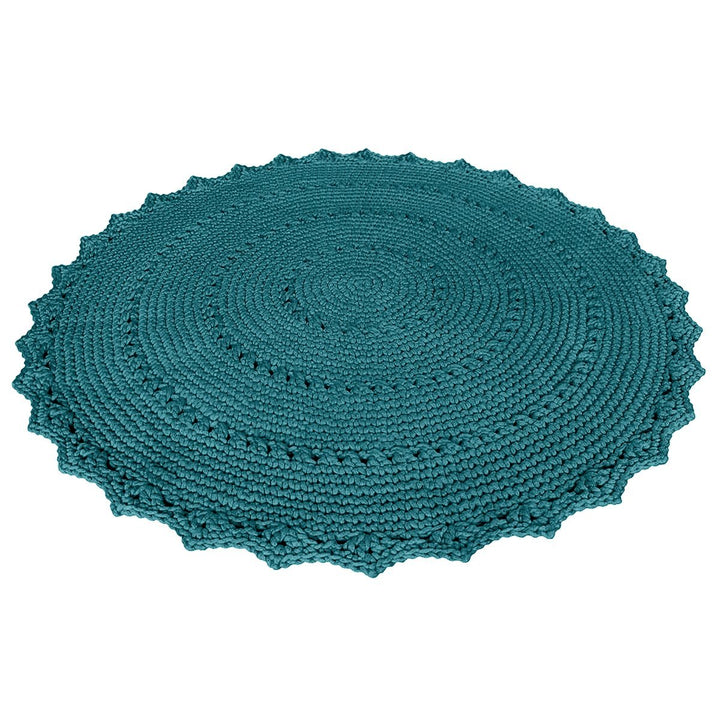 Crochet rug MANDALA | OCEAN - Zuri House