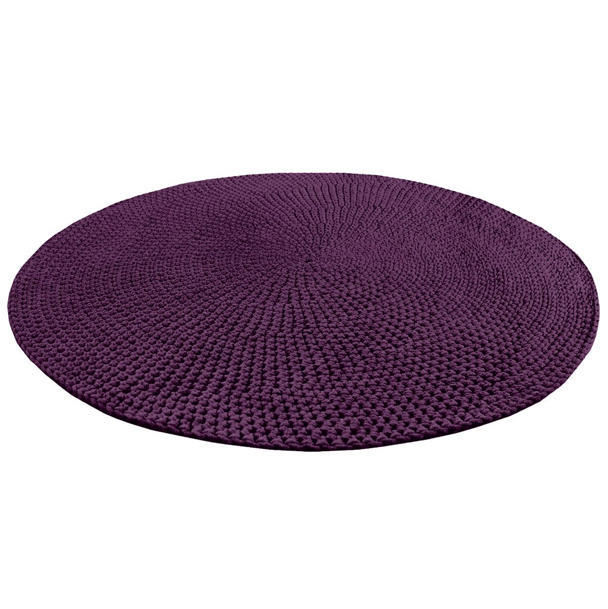 Crochet rug MOON | AUBERGINE - Zuri House