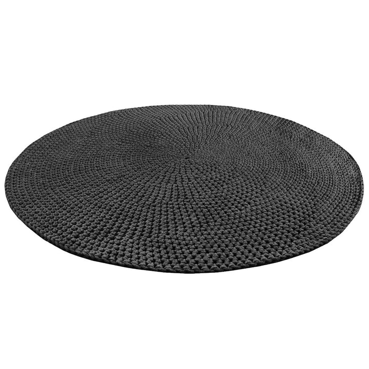 Crochet rug MOON | CHARCOAL - Zuri House