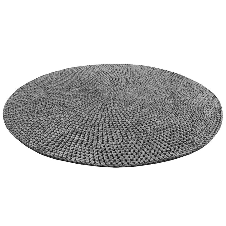 Crochet rug MOON | DARK GREY - Zuri House