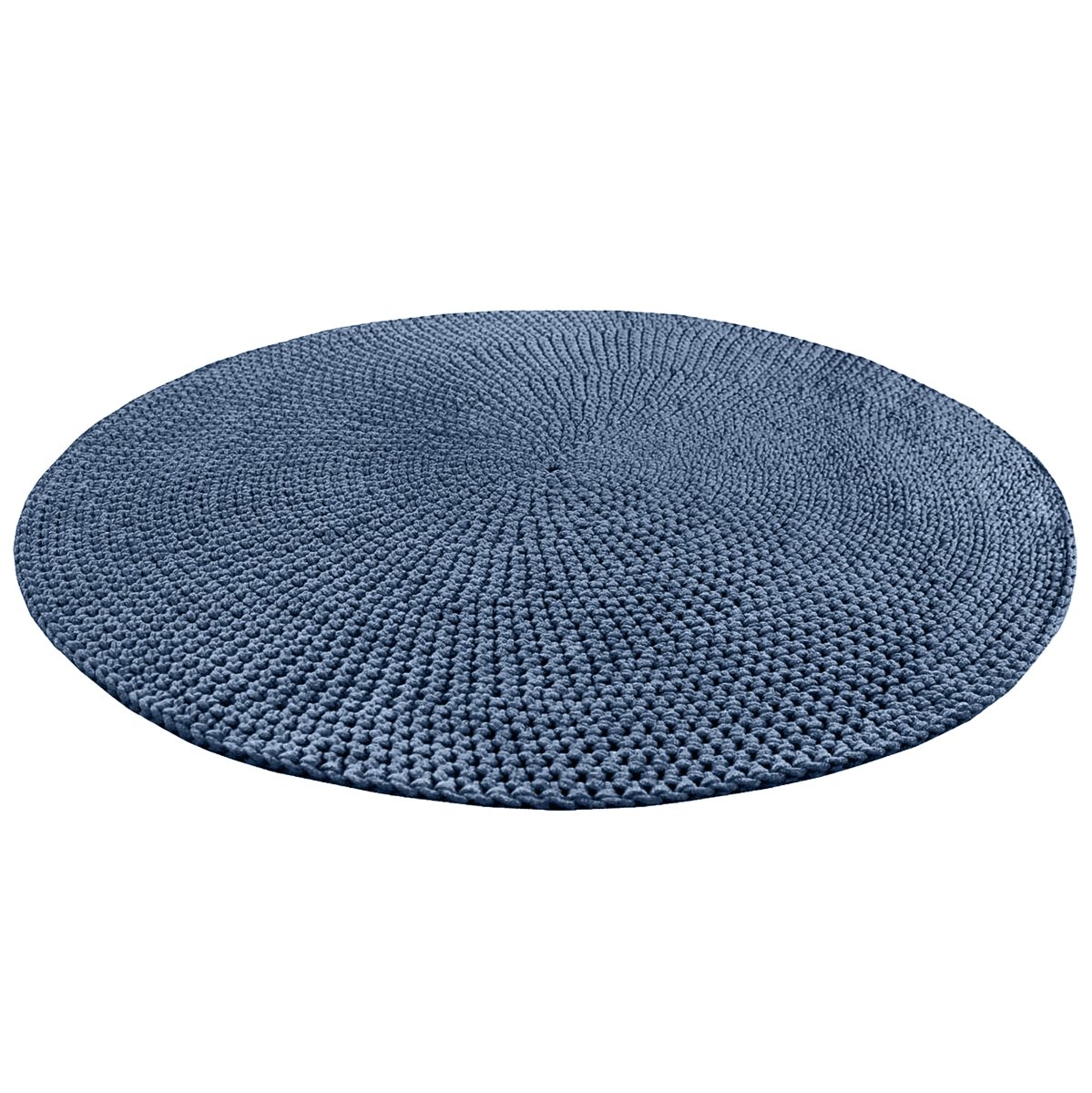 Crochet rug MOON | DENIM BLUE - Zuri House