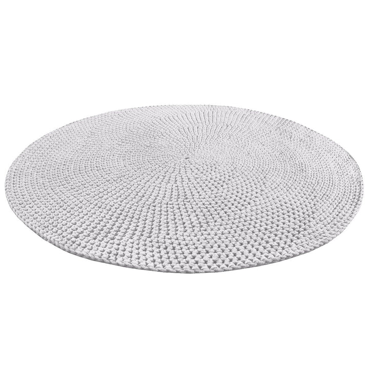 Crochet rug MOON | LIGHT GREY - Zuri House
